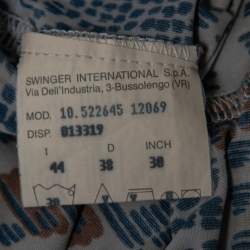 مملوكة مسبقًا قميص فندي جيرسية مطبوع متعدد الألوان أكمام طويلة مقاس متوسط (ميديوم)