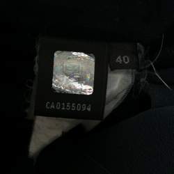 Pre Owned Fendi Navy Blue Jersey & Silk Cut-Out Sleeve Detailed Dress S