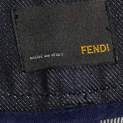 Fendi Black Denim Boot Cut Jeans M/Waist 32"
