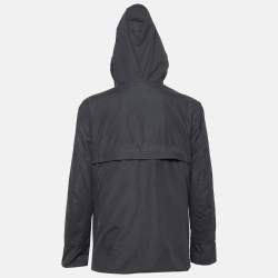 Pre Owned جاكيت بهودي فندي ويندبركر ألياف صناعية أسود وأصفر مقاس صغير - سمول