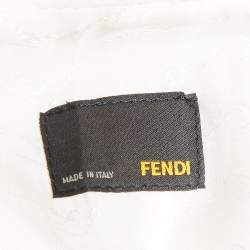 Pre Owned Fendi Off-White Cotton Blend Button Front Jacket M