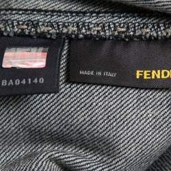 Pre Owned Fendi Vintage Blue Denim Selleria Jeans S Waist 28"