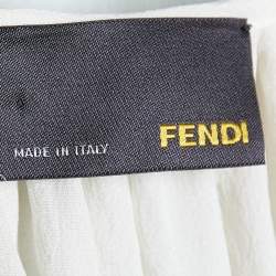 مملوكة مسبقًا Fendi Multicolour Pastel Silk Chiffon Shift Dress L