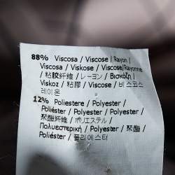 Pre Owned Fendi Pink Square Patterned Knit Skater Mini Skirt M