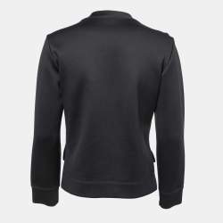 Pre Owned Fendi Black Neoprene Pink Monster Eye Sweatshirt S