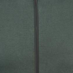 Pre Owned Fendi Dark Green Cotton Knit Logo Band Detail Zip-Up Jacket M