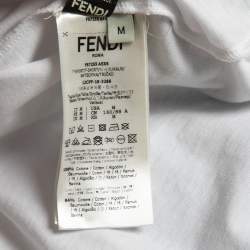 Pre Owned Fendi X Nicki Minaj White Cotton Graphic T-Shirt M
