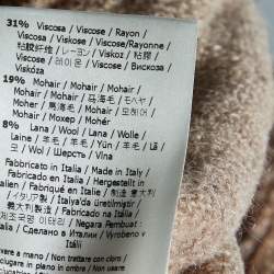 Pre Owned Fendi Light Brown Wool Knit Logo Monogram Turtleneck Sweater M