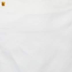 Pre Owned Fendi White Cotton Blend Pencil Skirt L