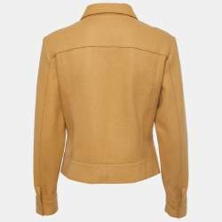 مملوكة مسبقًا Fendi Beige Wool Button Front Jacket M