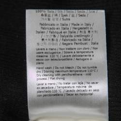 مملوكة مسبقًا Fendi Black Silk Knit Contrast Hem Detail Turtleneck Pullover M