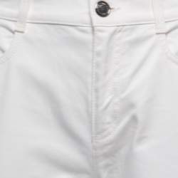 Pre Owned Fendi White Denim Skinny  Jeans M Waist 29"