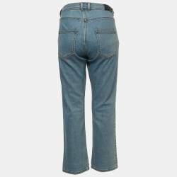 Fendi Blue Denim I Love Karl Boyfriend Jeans M Waist 34"