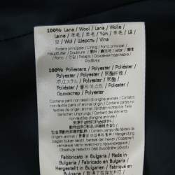 Fendi Navy Blue Wool Single Breasted Blazer S