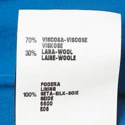 Pre Owned Fendi Blue Crepe Sleeveless Short Dress M