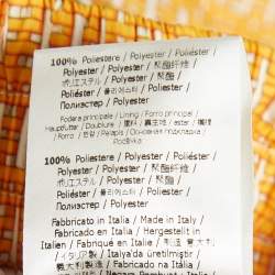 Fendi Yellow FF Logo Print Synthetic Shorts XS