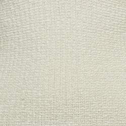 Pre Owned Fendi White Stretch Knit High Neck Slim Fit Pull Over S