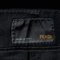 Pre Owned Fendi Black Denim Skinny Jeans M