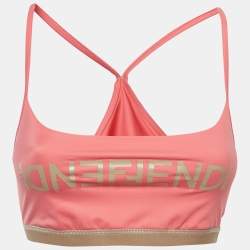 Fendi Pink Logo Printed Jersey Track Suit Set S/XS