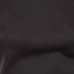 Fendi Black Knit Logo Paneled Midi Dress S