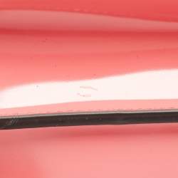 Pre Owned Fendi Pink Patent Leather Medium Peekaboo Cut Bag