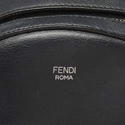 Pre Owned Fendi Black Leather Mini By The Way Backpack