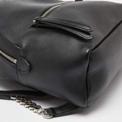 Pre Owned Fendi Black Leather Mini By The Way Backpack