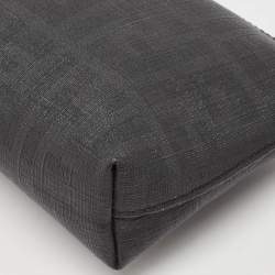 Pre Owned Fendi Black Zucca Coated Canvas Accessories Pochette