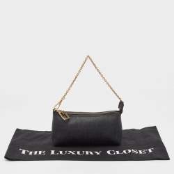 Pre Owned Fendi Black Zucca Coated Canvas Accessories Pochette