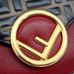 Fendi Brown/red chain mini belt bag 