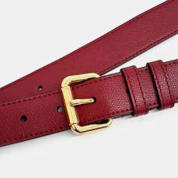 Fendi Brown/red chain mini belt bag 