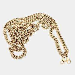 Fendi Brown/red chain mini belt bag 