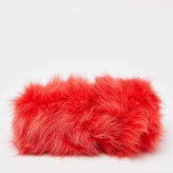 Fendi Red For Fur and Leather Small First Clutch