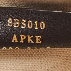 Pre Owned Fendi Beige Zucca Ricamo Canvas and Leather Mini Mon Tresor Bucket Bag