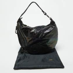 Pre Owned Fendi Multicolor Iridescent Leather Biga Hobo