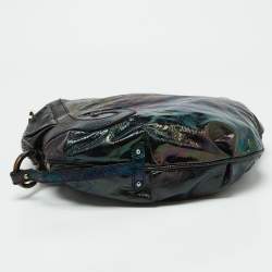 Pre Owned Fendi Multicolor Iridescent Leather Biga Hobo