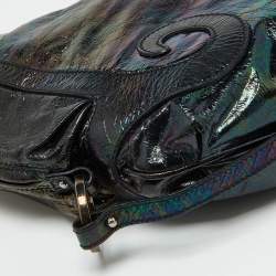 Pre Owned Fendi Multicolor Iridescent Leather Biga Hobo