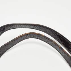 مملوكة مسبقًا حقيبة يد فندي شيف شوبر حافة جلد وكانفاس زوكا توباكو