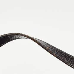 مملوكة مسبقًا حقيبة يد فندي شيف شوبر حافة جلد وكانفاس زوكا توباكو