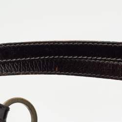 مملوكة مسبقًا حقيبة يد فندي شيف شوبر حافة جلد وكانفاس زوكا توباكو