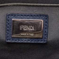 Pre Owned Fendi Tri Color Leather Small Demi Jour Top Handle Bag