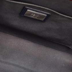 Pre Owned Fendi Tri Color Leather Small Demi Jour Top Handle Bag