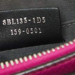 Pre Owned Fendi Pink Leather Mini By The Way Crossbody Bag