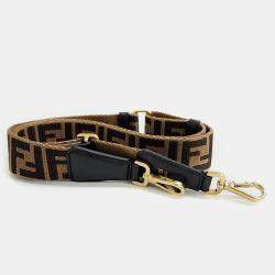 Pre Owned Fendi Brown Fabric Zucca Baguette Mini Top Handle Bag