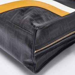 Fendi Black/Grey Zucca Coated Canvas Peekaboo Defender Cover