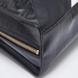 Fendi Black/Grey Zucca Coated Canvas Peekaboo Defender Cover