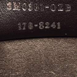 Pre Owned Fendi Brown/Blue Leather Studded Mini Kan I Ribbon Whipstitch Shoulder Bag