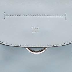 Pre Owned Fendi Blue Leather and Fur Mini Back To School Backpack