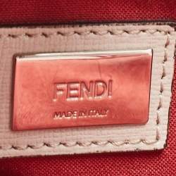 Pre Owned Fendi Tricolor Leather Mini Monster Eye 2Jours Tote
