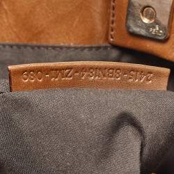 Pre Owned Fendi Brown Leather Twins Tote